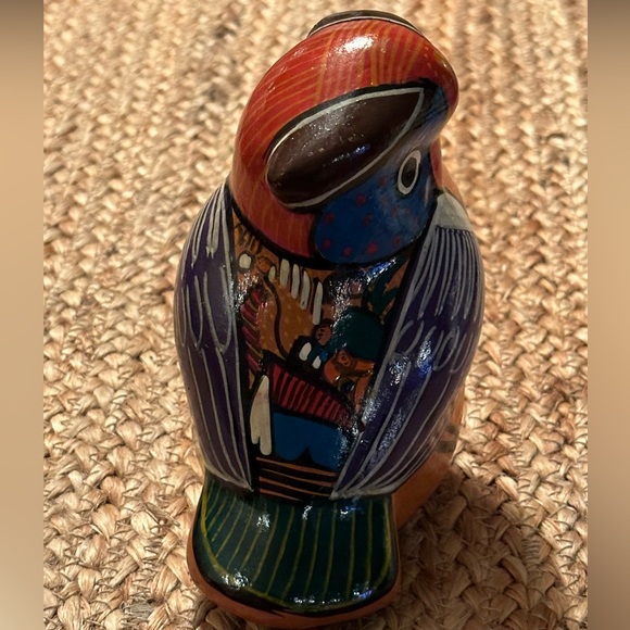 Hecho En Mexico Vintage Hand Painted Folk Art Bird. Rare Find! - Picture 5 of 6